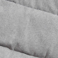 Wool Blend Puffer Coat in Light Grey Marl