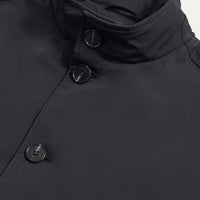 Padded Rain Mac in Black