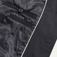 Padded Rain Mac in Black