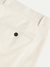 Stretch Cotton Trouser in Egret