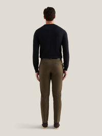 Stretch Cotton Trouser in Sea Turtle