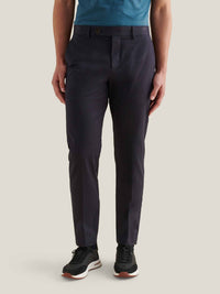 Stretch Cotton Trouser in Dark Sapphire Navy