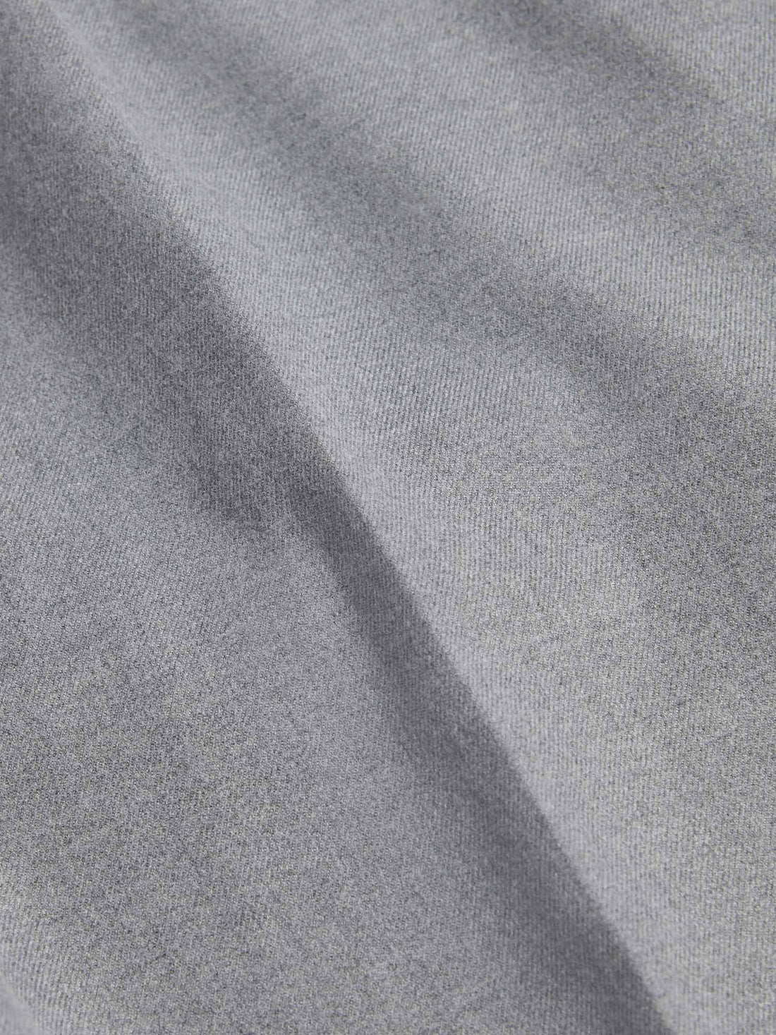 Peckham Rye Mens Drawstring Flannel Tech Trouser in Light Grey Marl