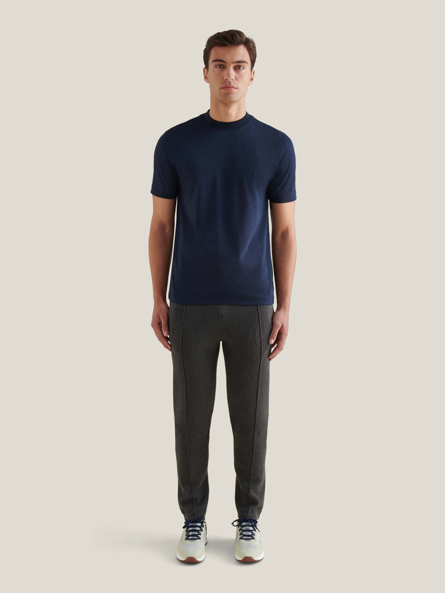 Milano Knit Jogger in Charcoal Grey
