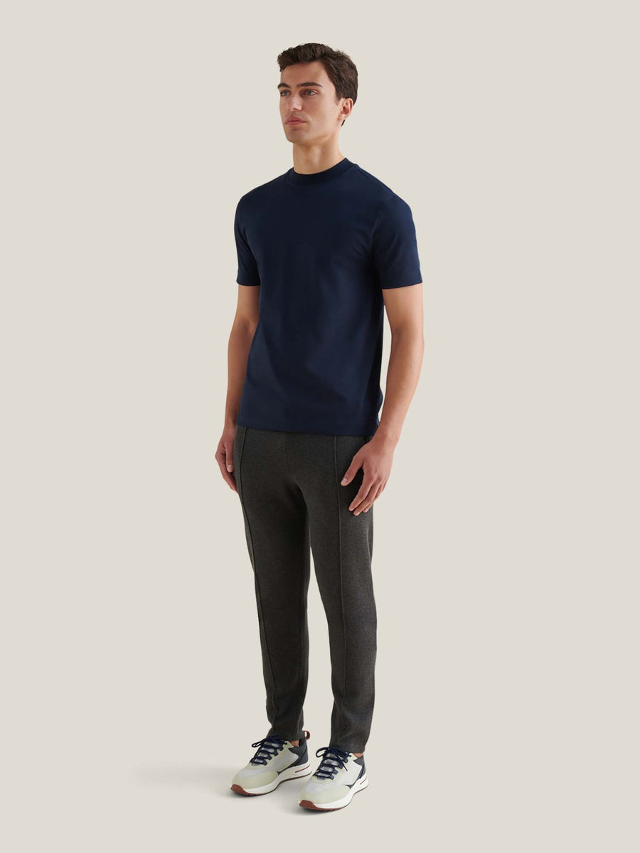 Milano Knit Jogger in Charcoal Grey