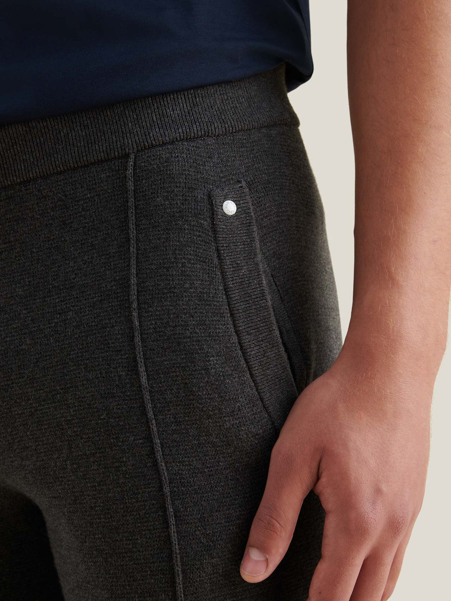 Milano Knit Jogger in Charcoal Grey
