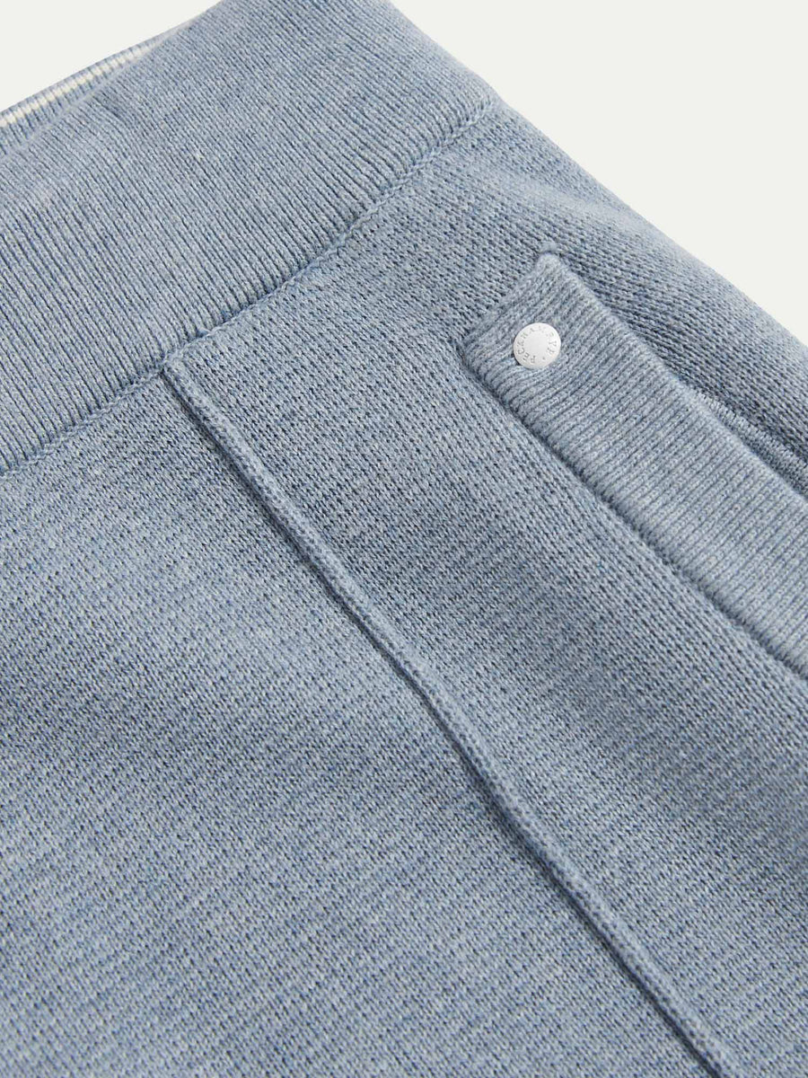 Peckham Rye Mens Milano Knit Jogger in Blue Blizzard