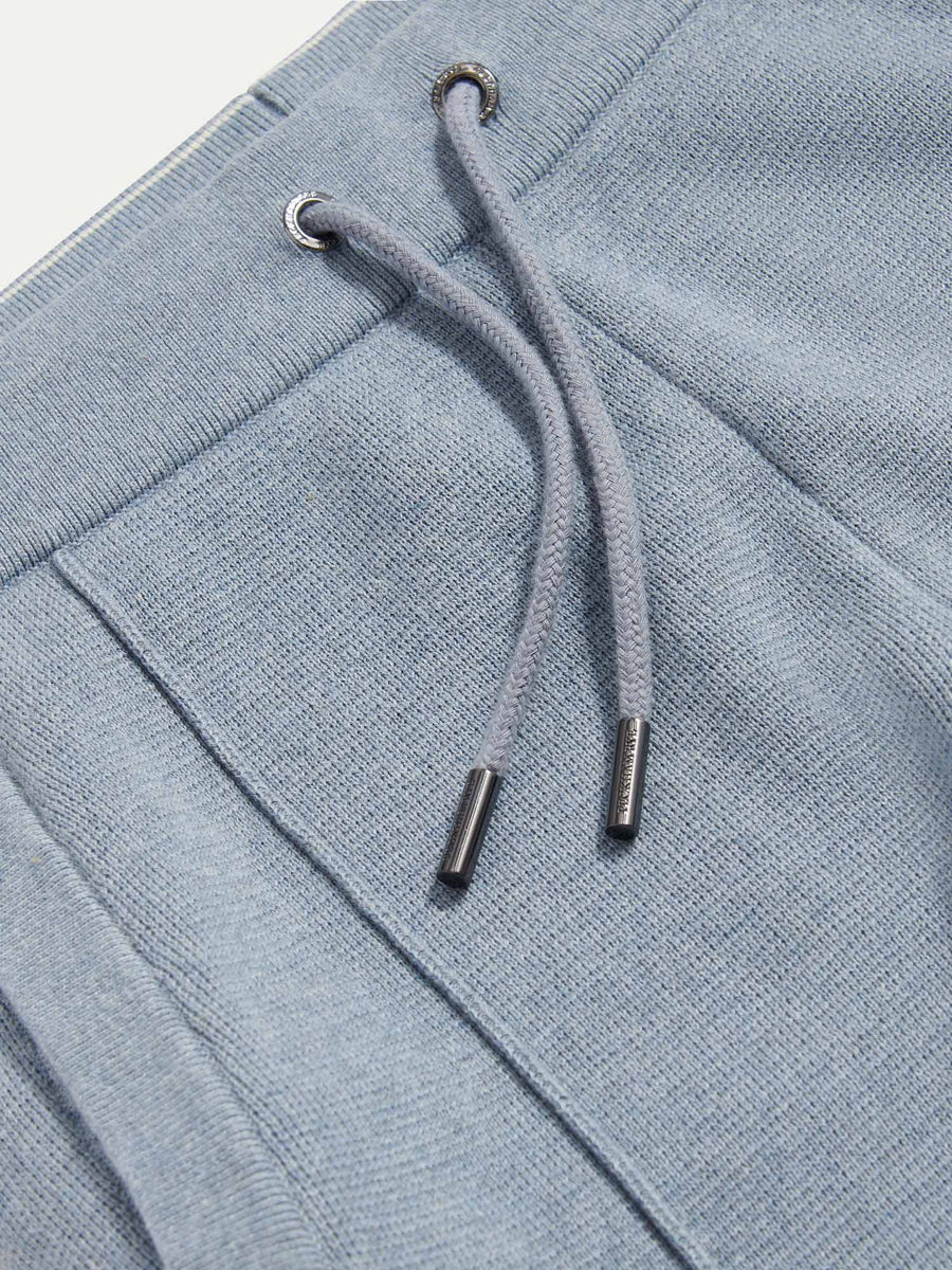 Peckham Rye Mens Milano Knit Jogger in Blue Blizzard