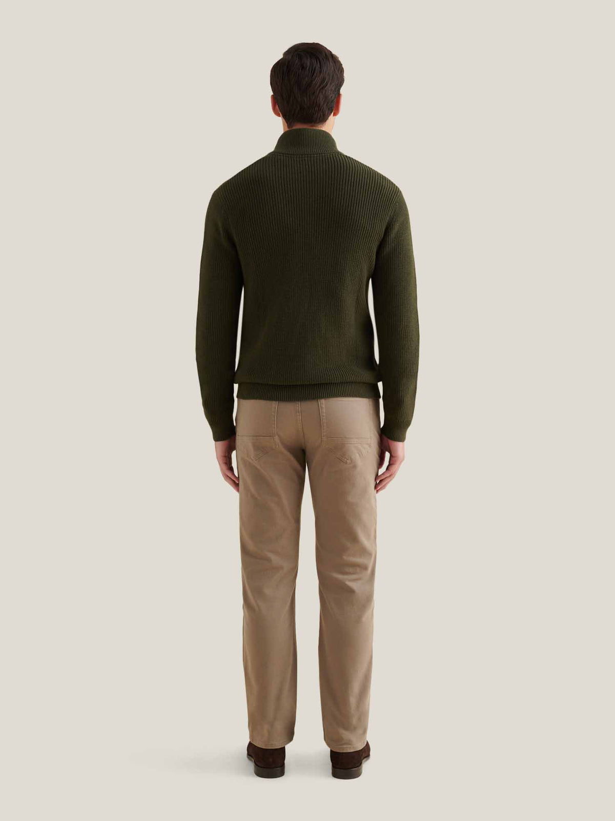 Berkeley Full Zip Knitted Cardigann in Rosin