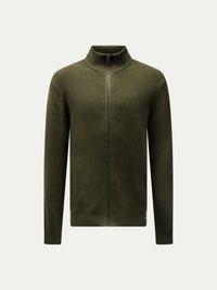 Berkeley Full Zip Knitted Cardigann in Rosin