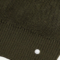 Cotton Knit Funnel-Neck Zip Cardigan in Rosin