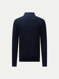 Berkeley Full Zip Knitted Cardigan in Dark Sapphire Navy