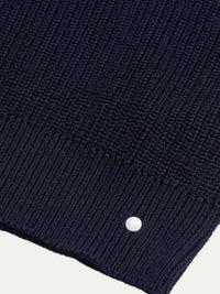 Berkeley Full Zip Knitted Cardigan in Dark Sapphire Navy