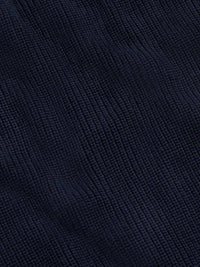 Berkeley Full Zip Knitted Cardigan in Dark Sapphire Navy