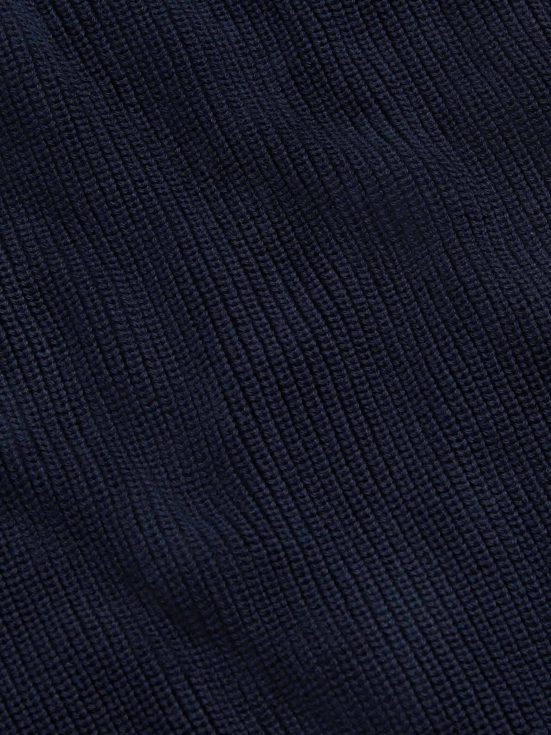 Peckham Rye Mens Funnel Zip Knit Cardigan in Dark Sapphire Navy