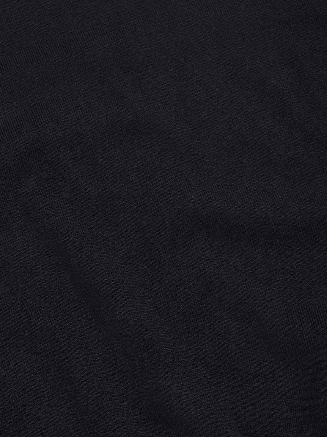 Peckham Rye Mens Knitted Short Sleeve Polo in Black