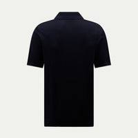Jersey Knit Polo Shirt in Dark Sapphire Navy
