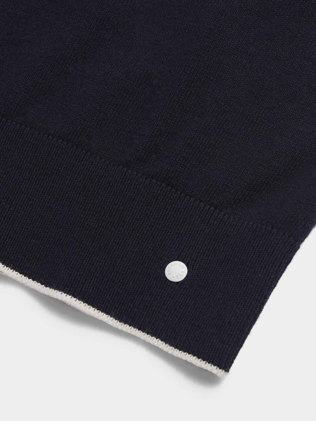 Peckham Rye Mens Knitted Short Sleeve Polo in Dark Sapphire Navy