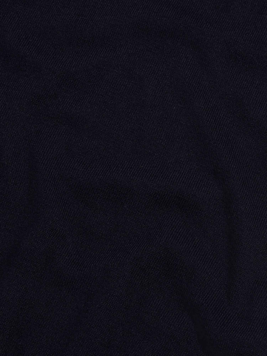 Peckham Rye Mens Knitted Short Sleeve Polo in Dark Sapphire Navy