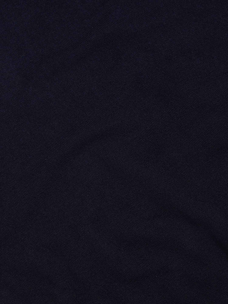 Wilton Knitted Long Sleeve Polo Shirt in Dark Sapphire Navy