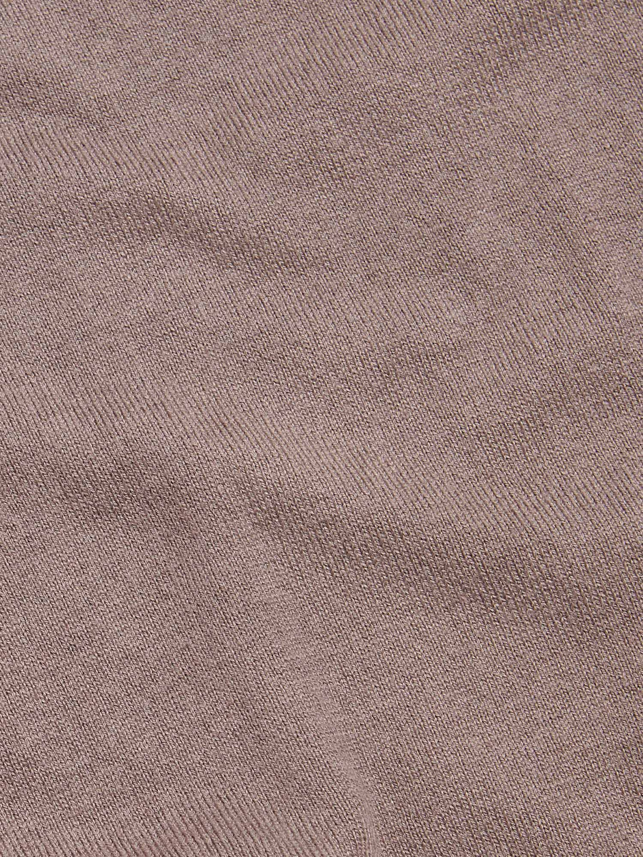 Jersey Knit Long Sleeve Polo Shirt in Iron