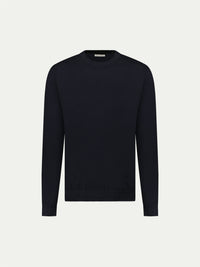 Savoy Knitted Crew in Black