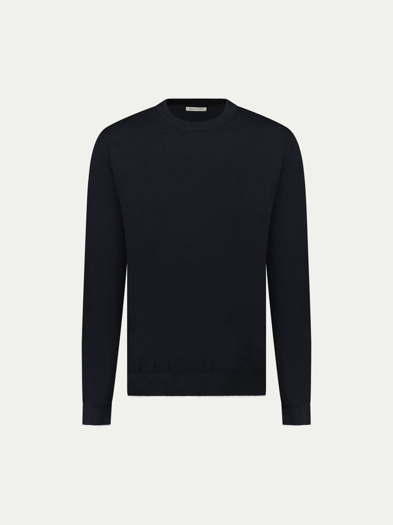 Savoy Knitted Crew in Black
