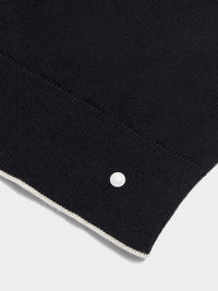 Savoy Knitted Crew in Black