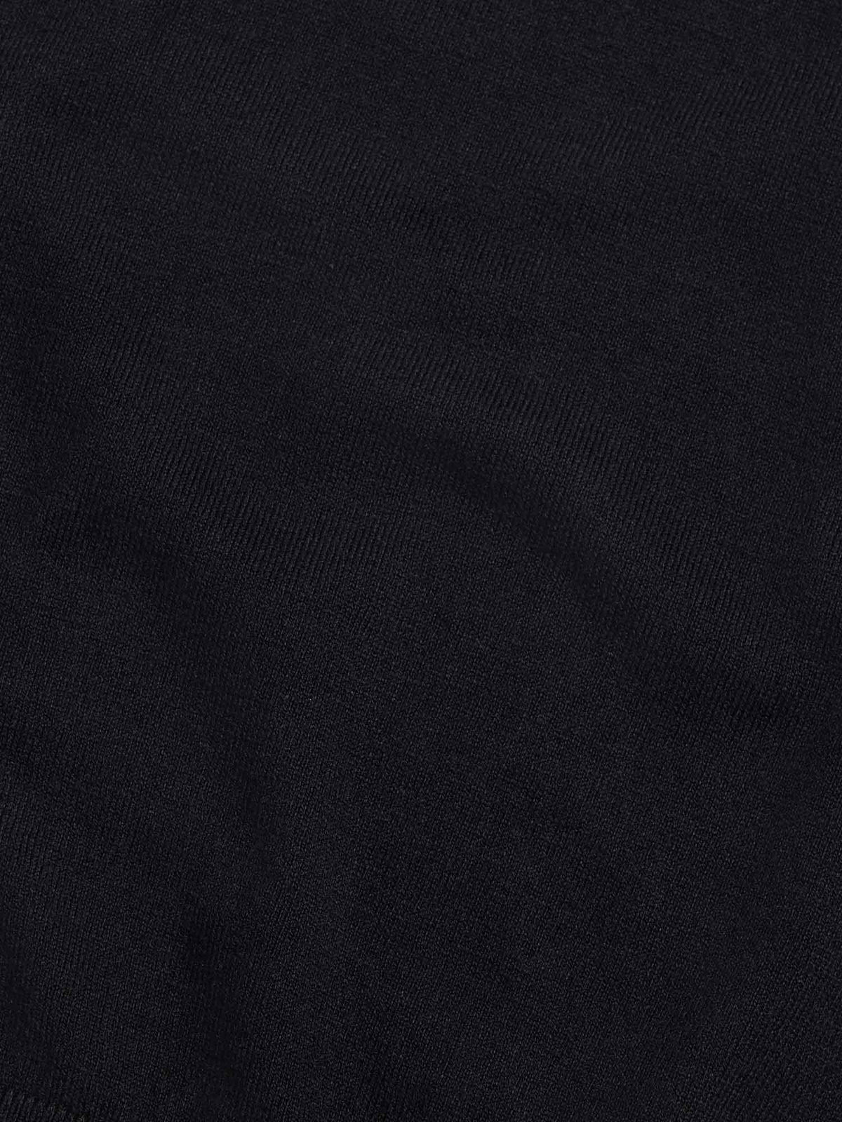 Savoy Knitted Crew in Black