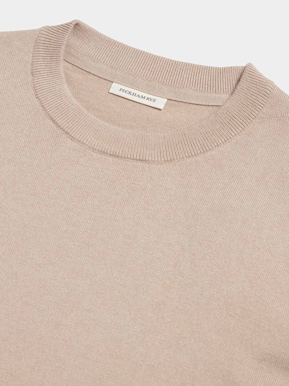 Jersey Knit Crew in Simply Taupe