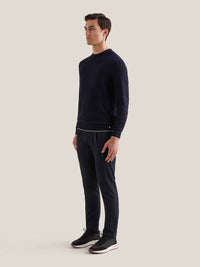 Jersey Knit Crew in Dark Sapphire Navy