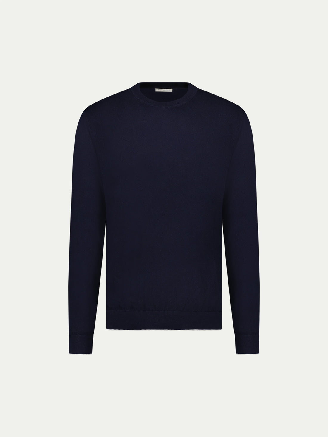 Peckham Rye Mens Knitted Crew in Dark Sapphire Navy
