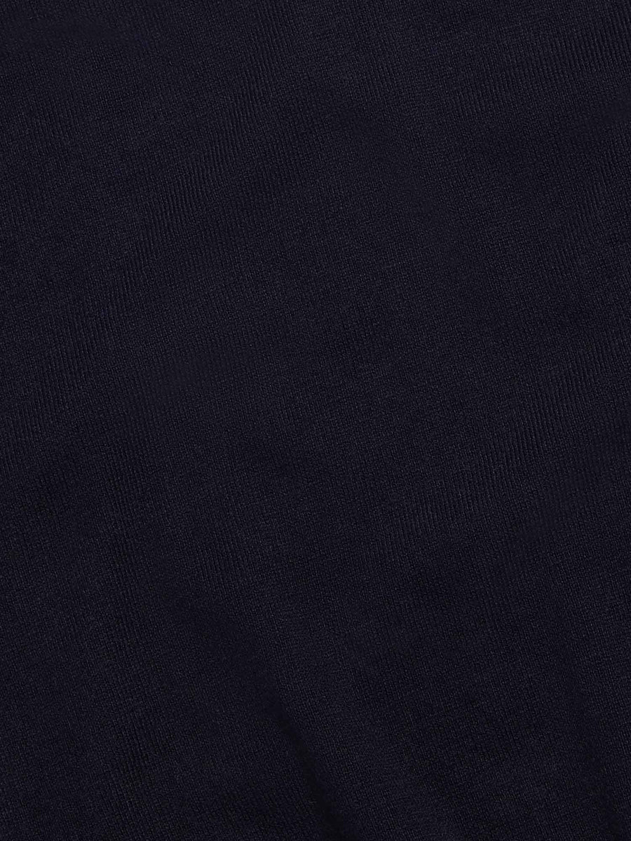 Peckham Rye Mens Knitted Crew in Dark Sapphire Navy