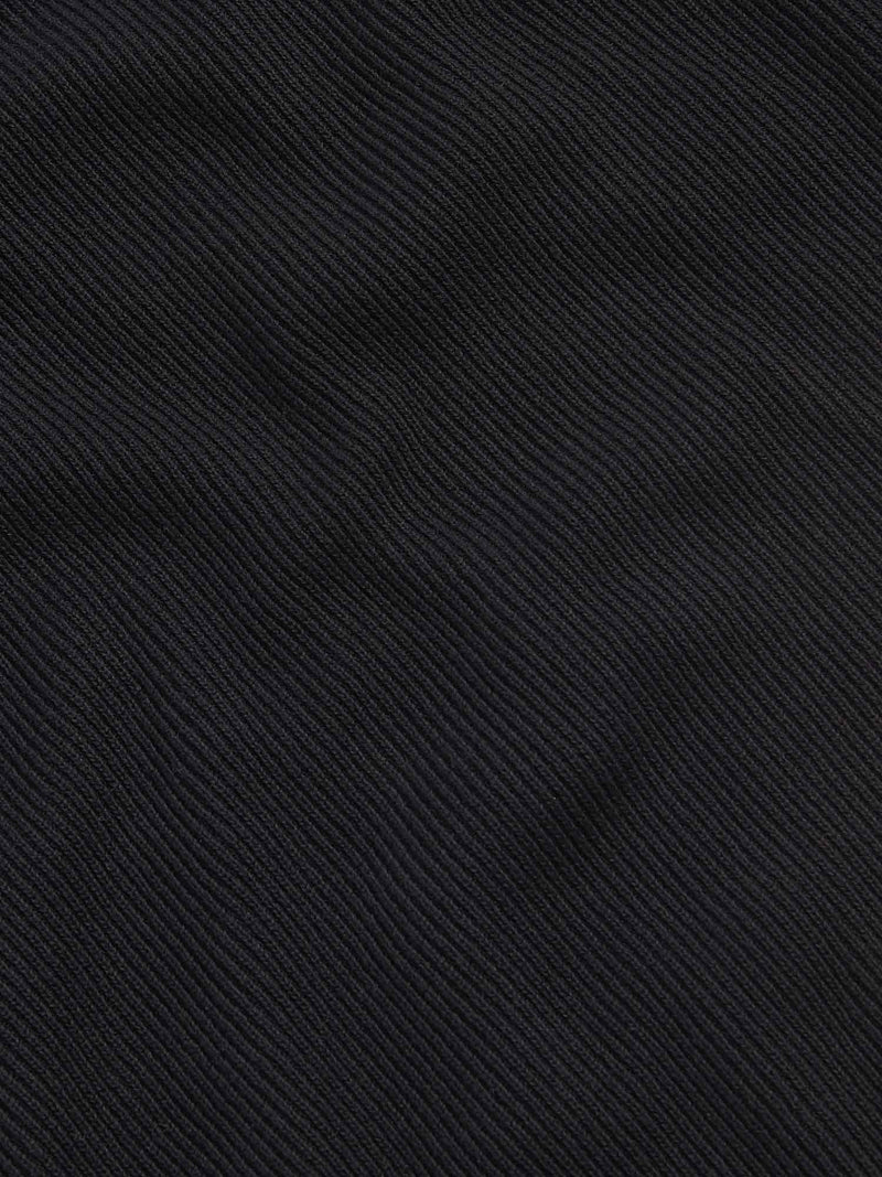 Brompton Textured Knit Quarter-Zip in Black