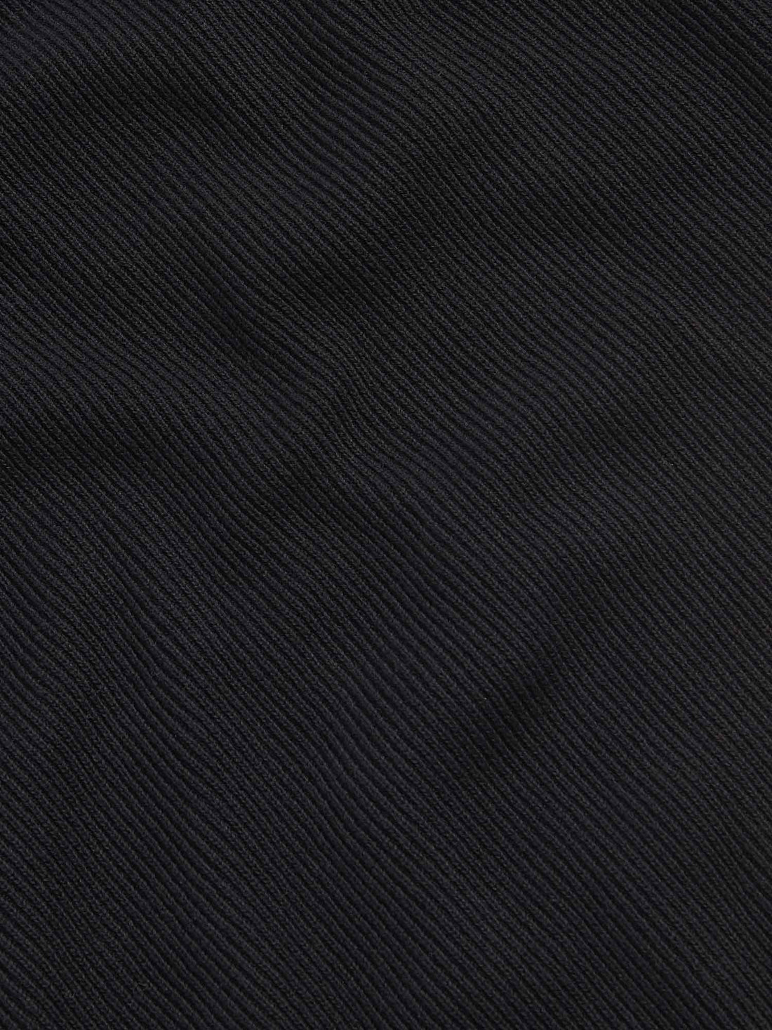 Twill Texture Knit ¼ Zip in Black