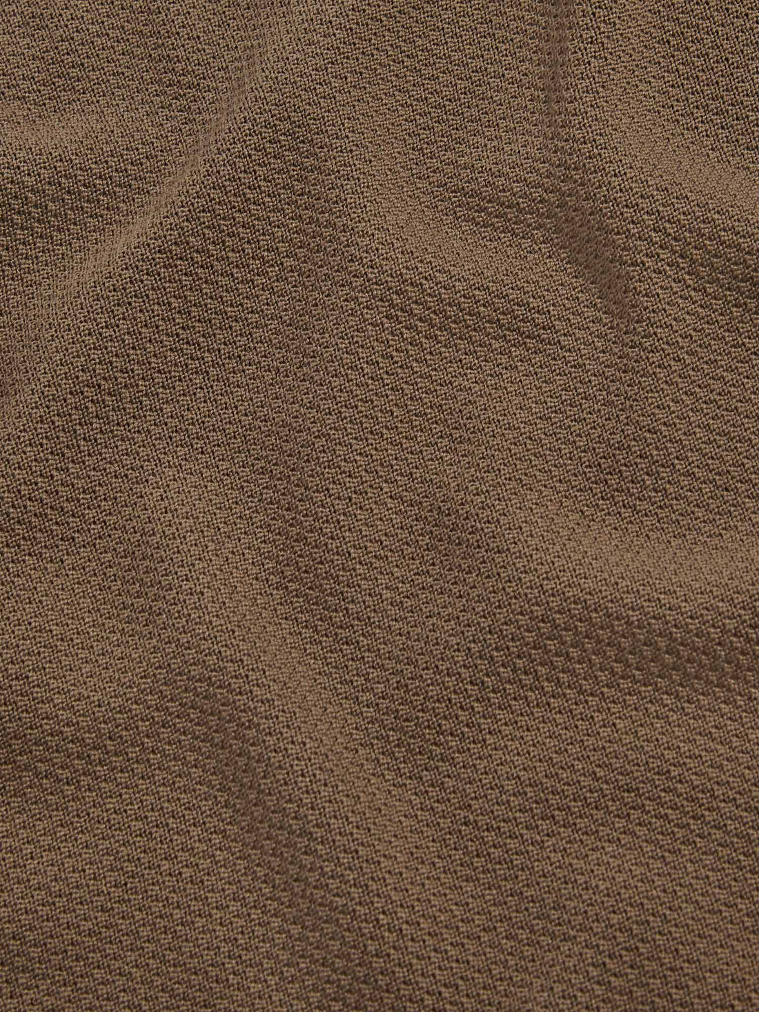 Textured Knit Long Sleeve Polo Shirt in Sea Turtle