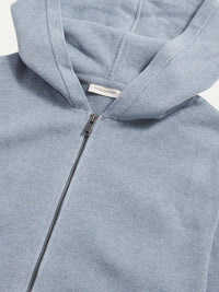 Milano Knit Zip Hoodie in Blue Blizzard