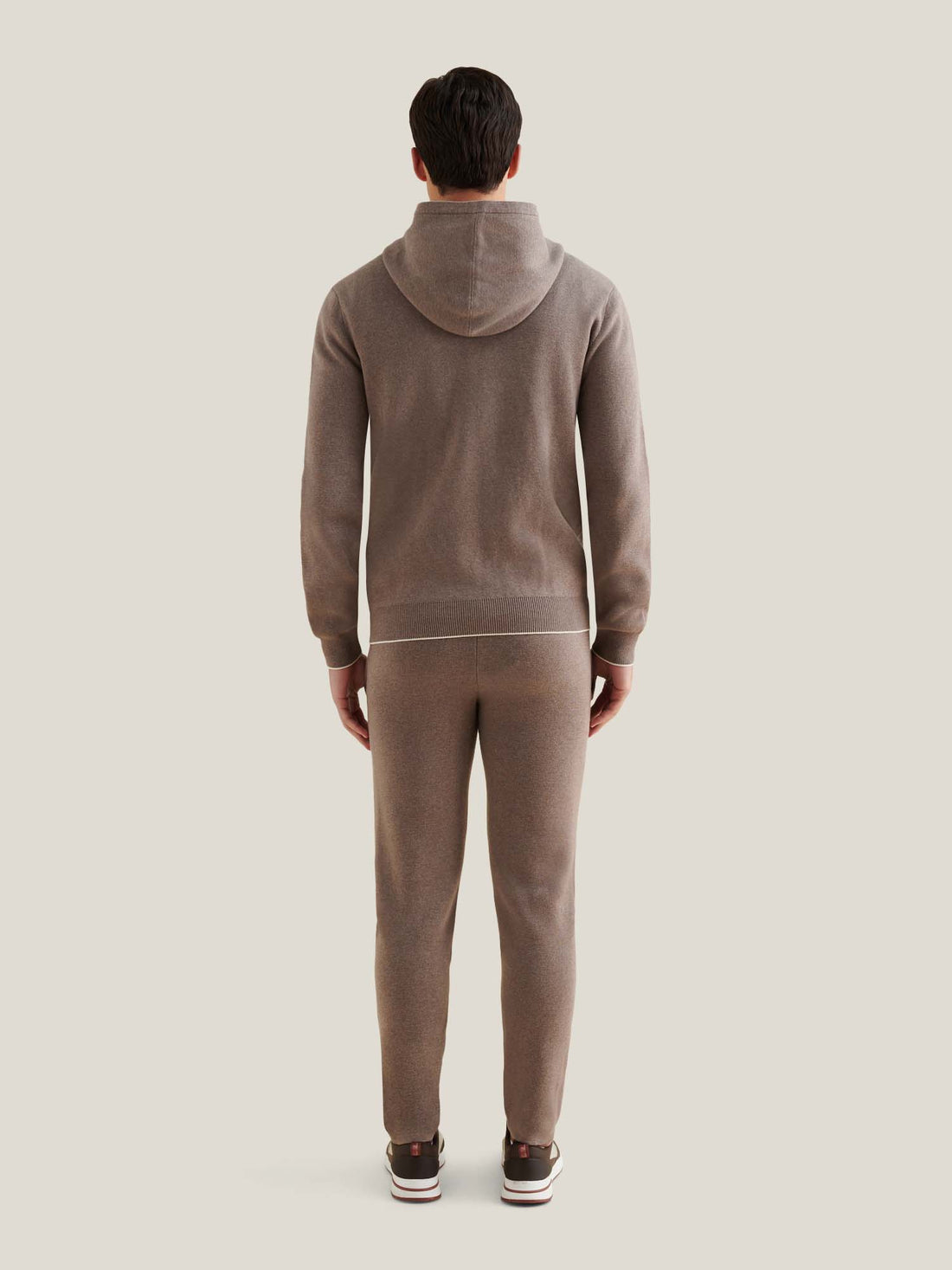 Milano Knit Zip Hoodie in Iron