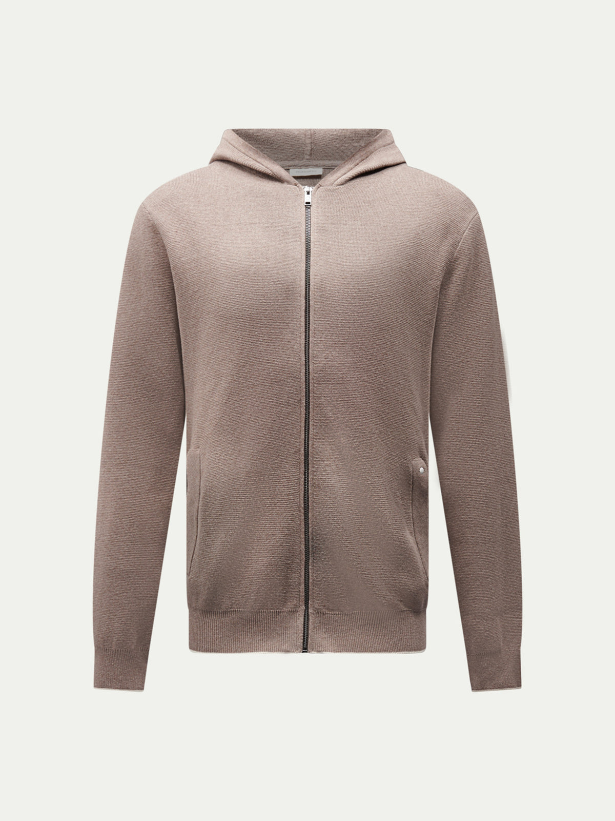Milano Knit Zip Hoodie in Iron