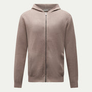 Milano Knit Zip Hoodie in Iron