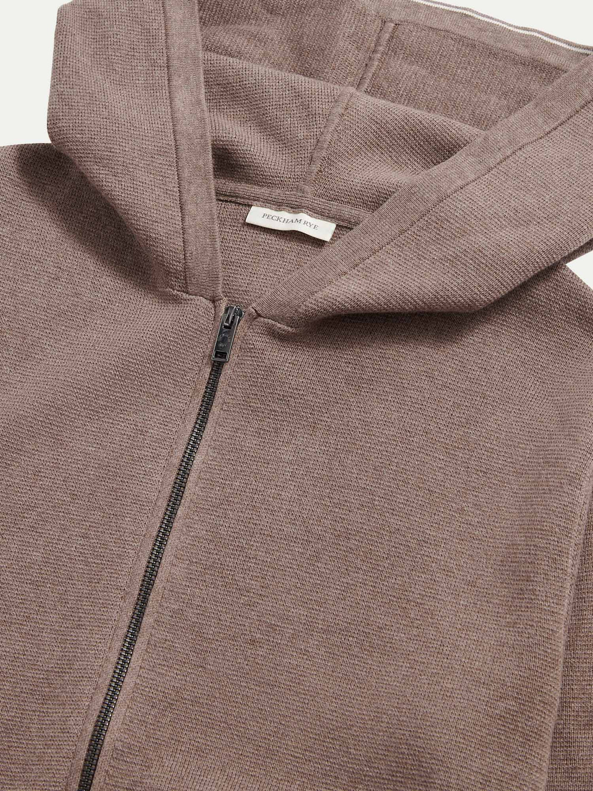 Milano Knit Zip Hoodie in Iron