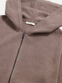 Milano Knit Zip Hoodie in Iron
