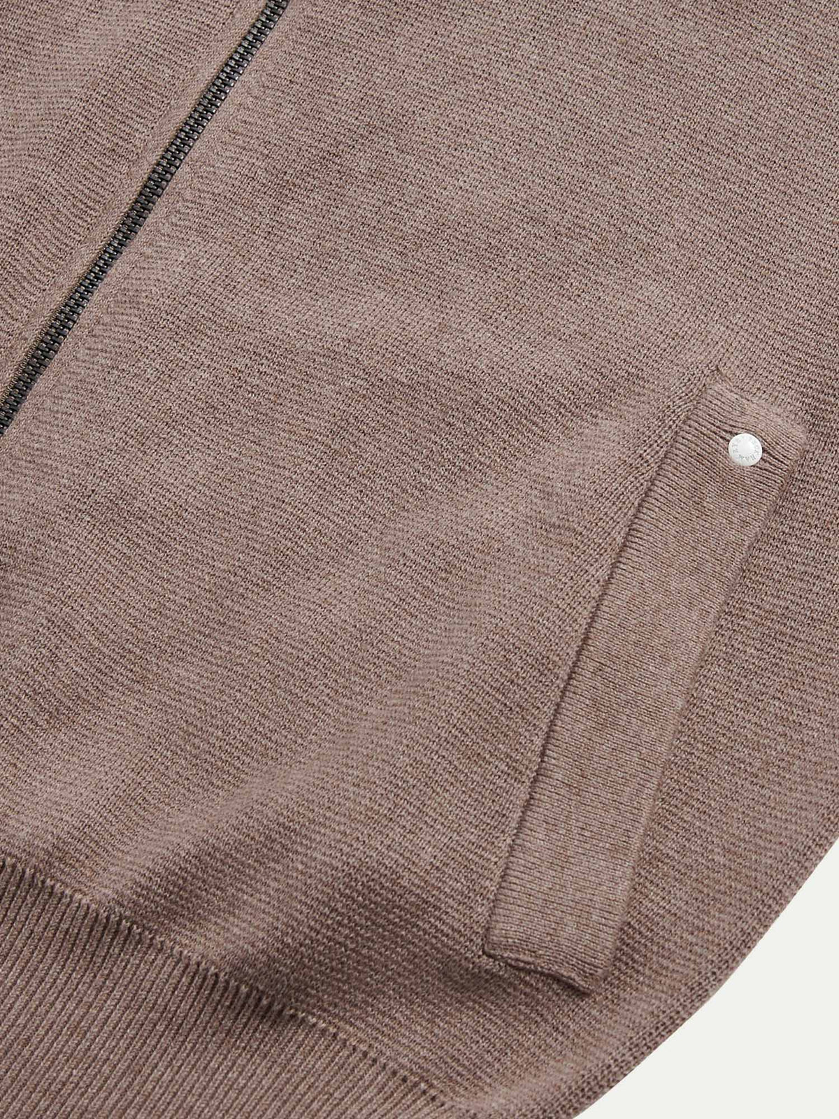 Milano Knit Zip Hoodie in Iron