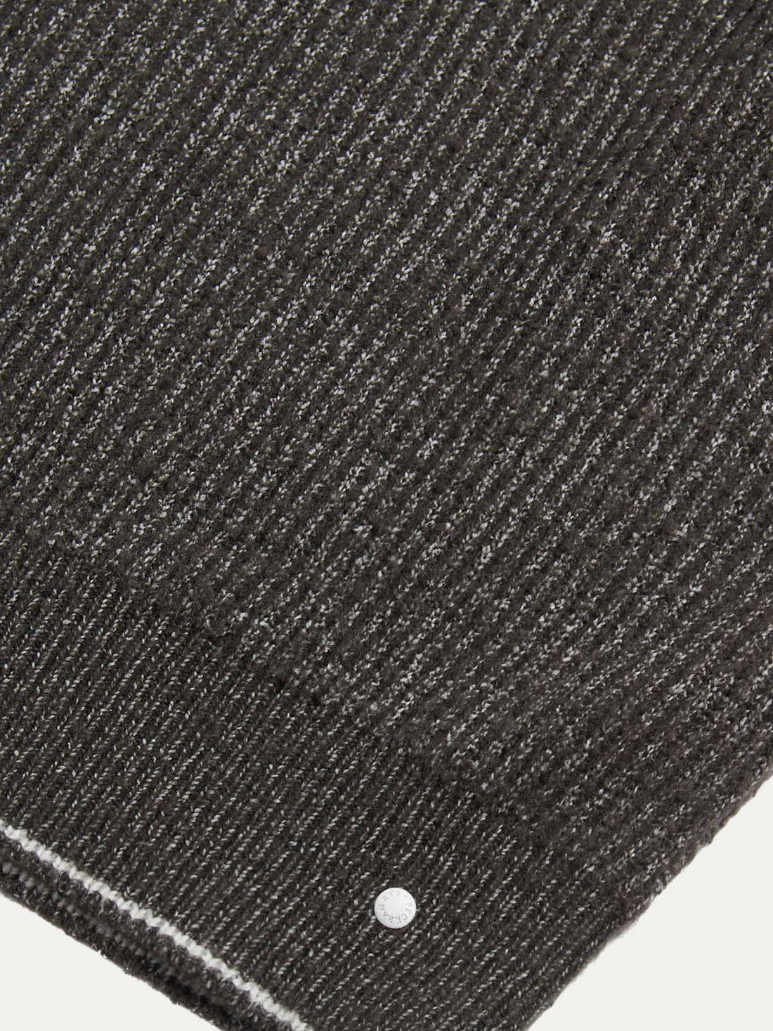 Revere Knit Long Sleeve Polo Shirt in Charcoal Grey