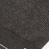 Revere Knit Long Sleeve Polo Shirt in Charcoal Grey
