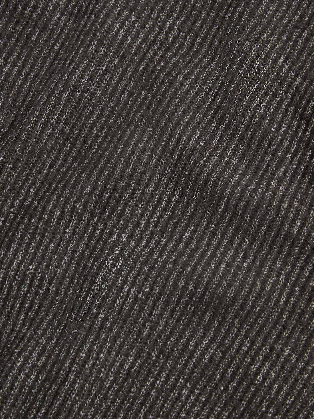 Revere Knit Long Sleeve Polo Shirt in Charcoal Grey