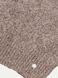 Twisted Yarn Knit Roll Neck in Simply Taupe