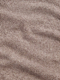 Twisted Yarn Knit Roll Neck in Simply Taupe