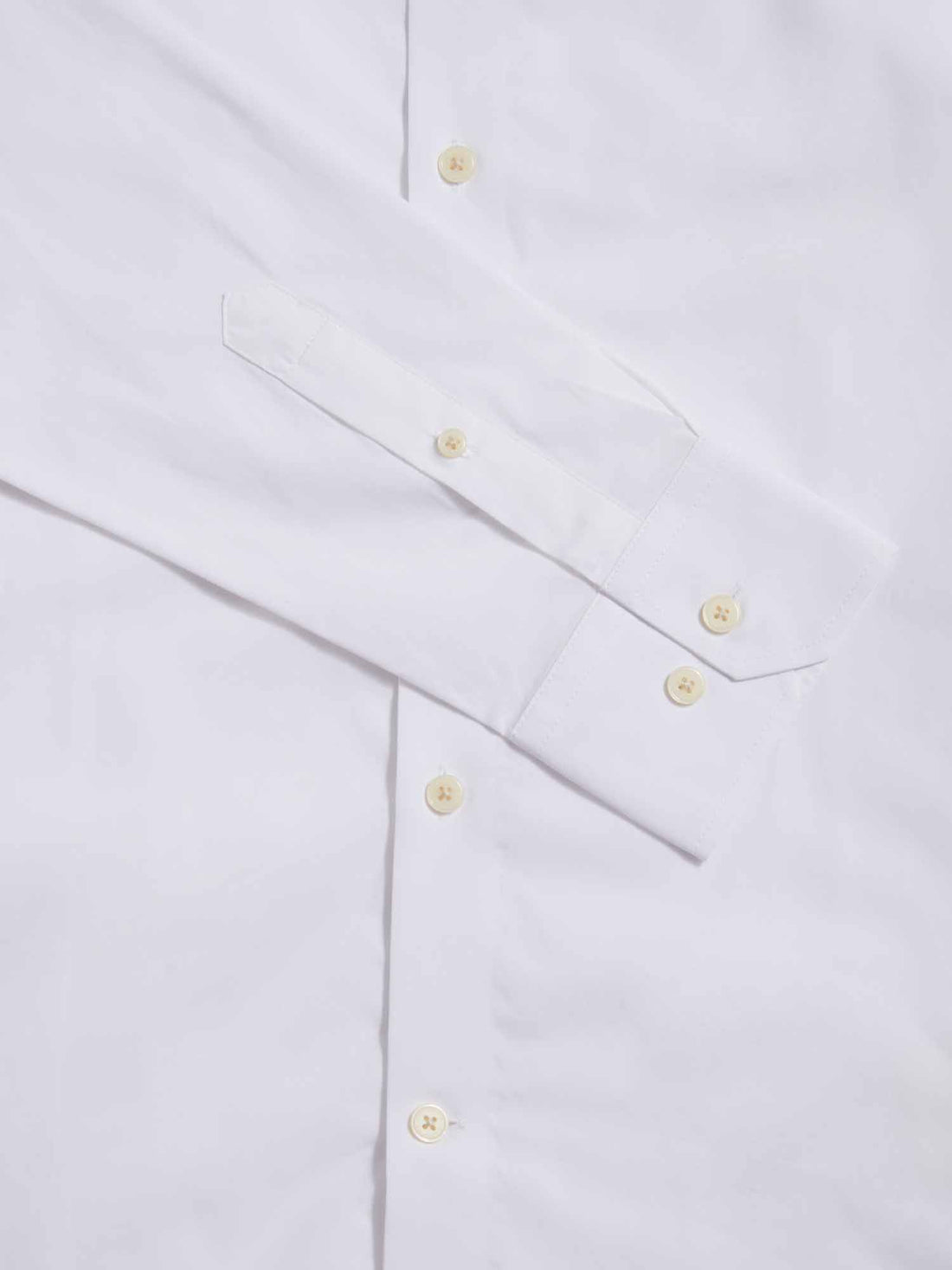 Peckham Rye Mens High Collar Slim Fit Poplin Shirt in Bright White