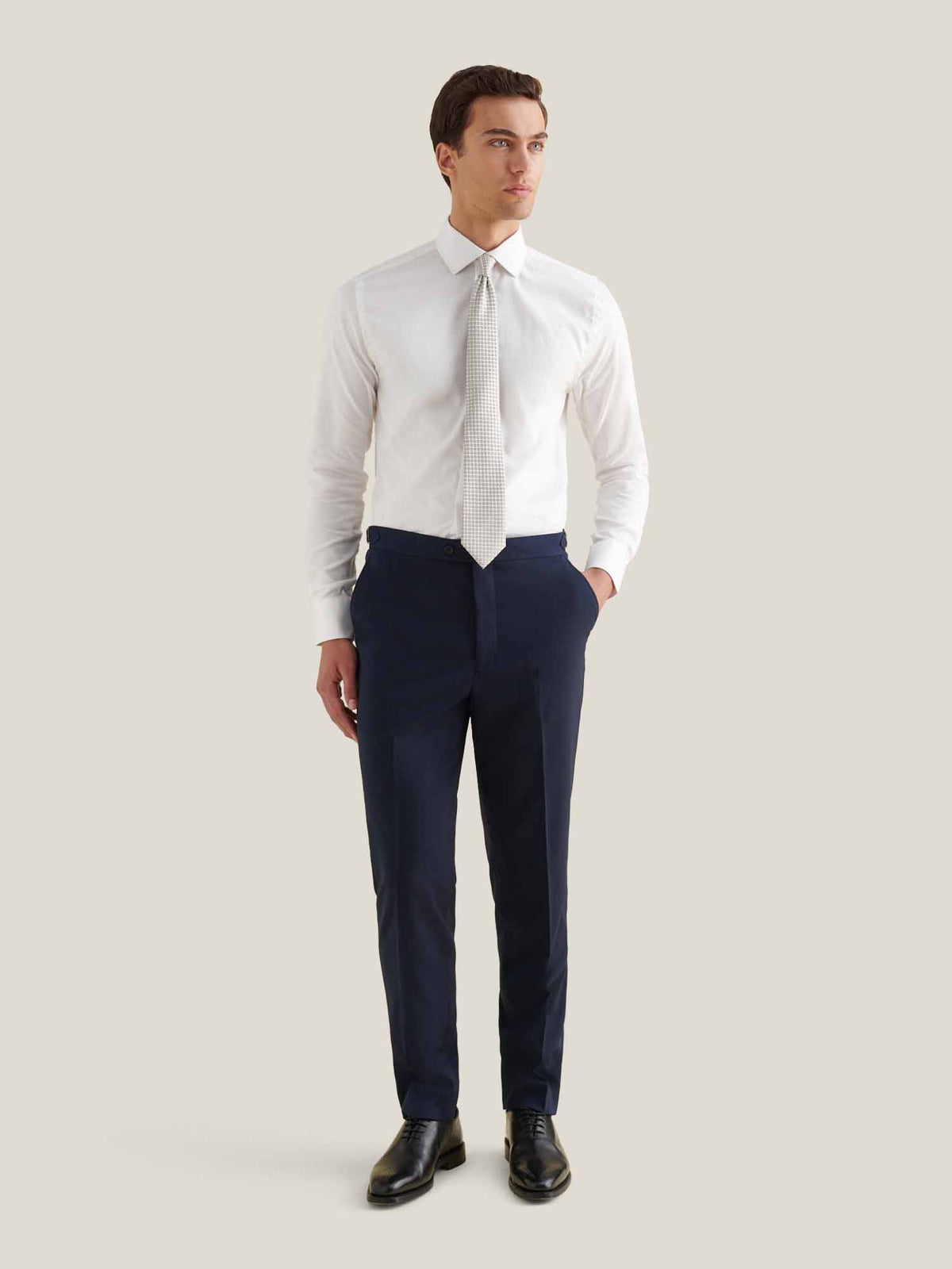 Fitzrovia Fine Twill Shirt in Bright White